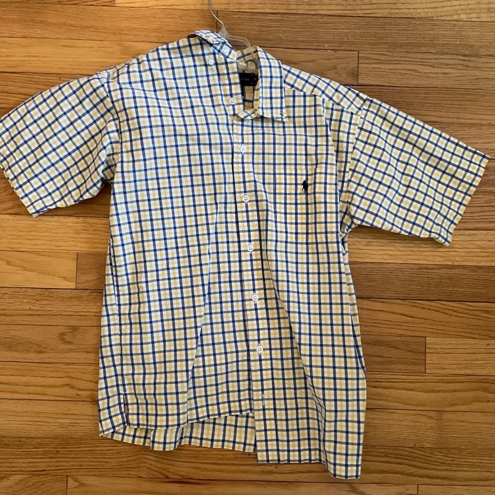 Yellow and blue Ralph Lauren button up